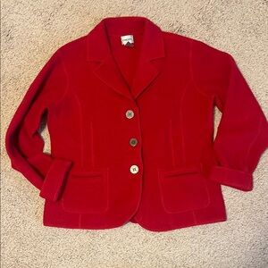 Chico's Bold Red wool Blazer